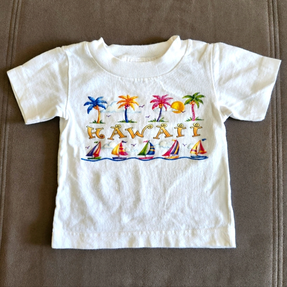 707 Infant Hawaii Tshirt ~White ~12M **NWOT